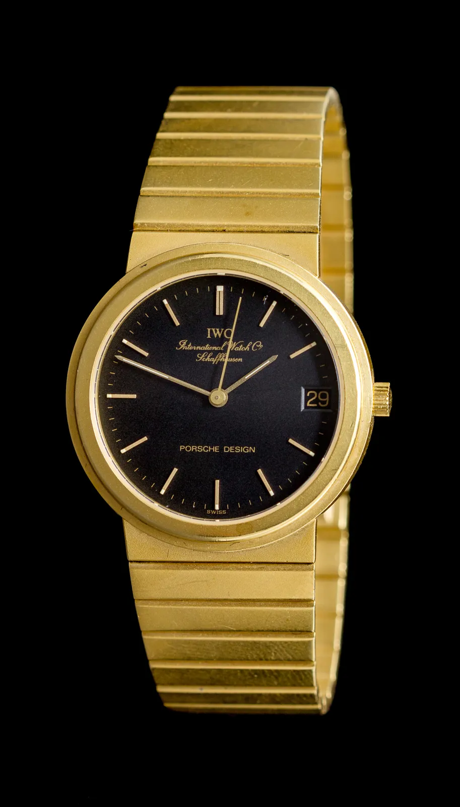 IWC Porsche Design 31mm Yellow gold Black