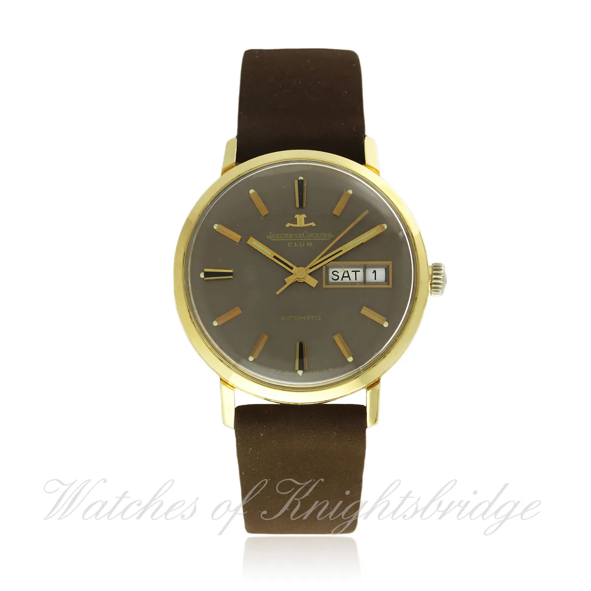 Jaeger-LeCoultre Club E0300901 35mm 18k solid gold Brown dial