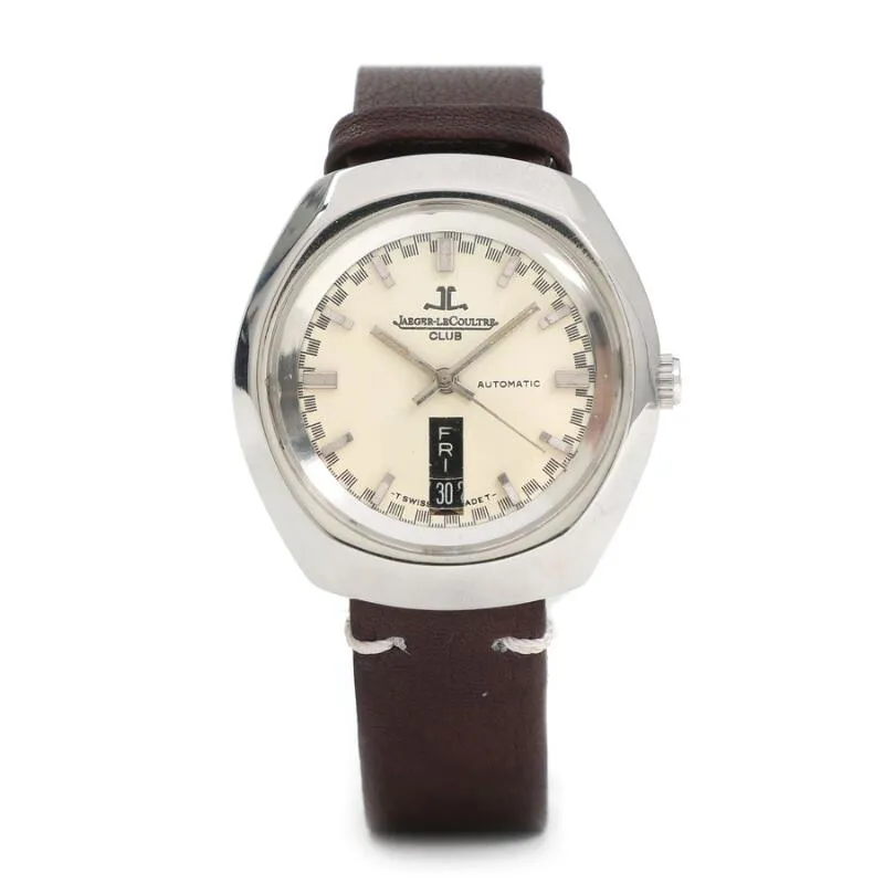 Jaeger-LeCoultre Club 39mm Stainless steel Cream