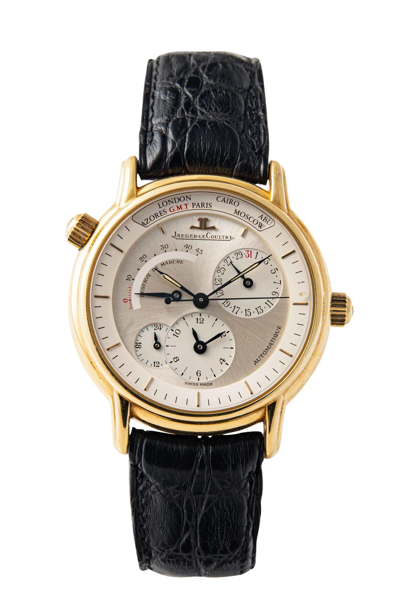 Jaeger-LeCoultre Geographique 169.2.92 39mm Yellow gold Silver