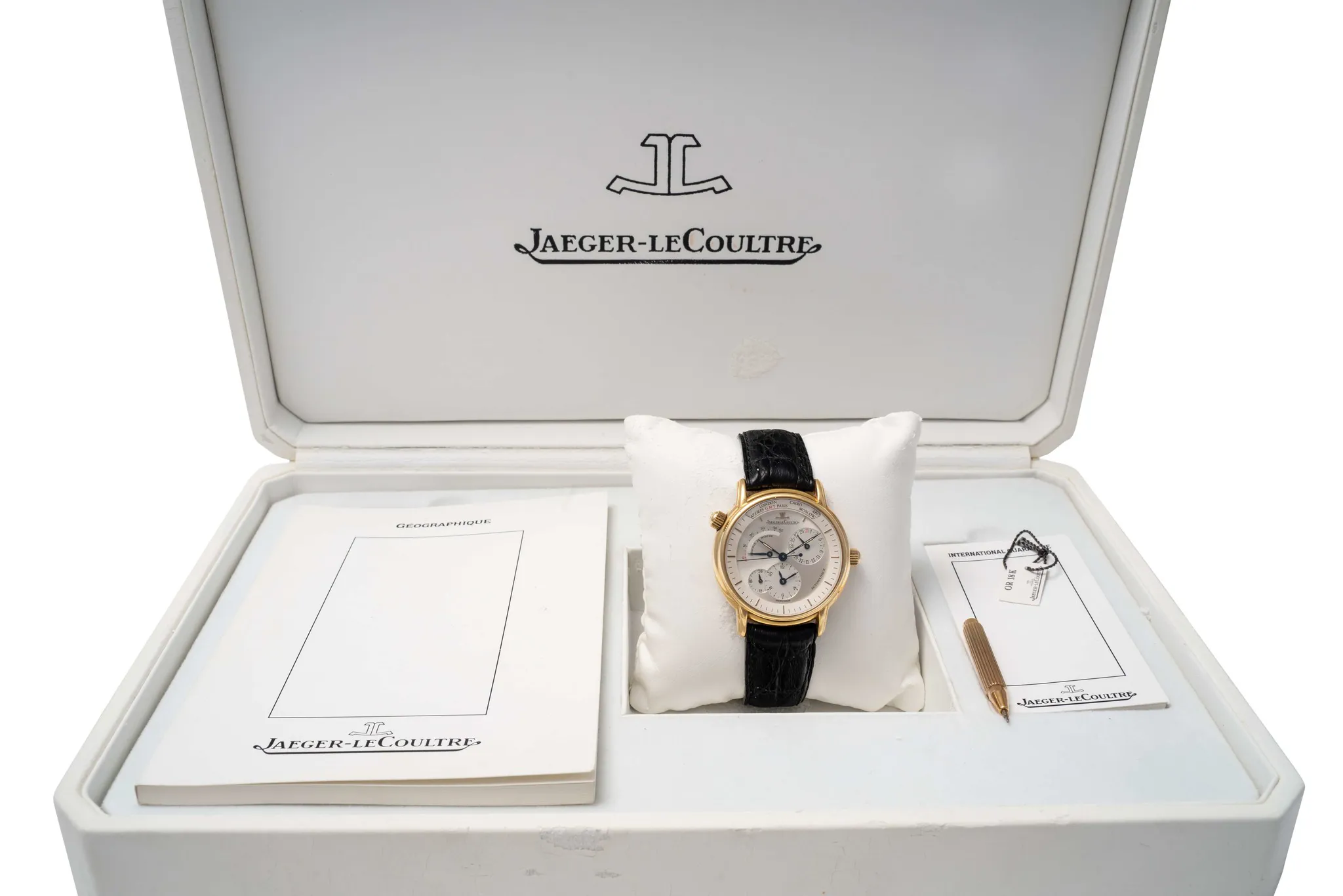 Jaeger-LeCoultre Geographique 169.2.92 39mm Yellow gold Silver 2