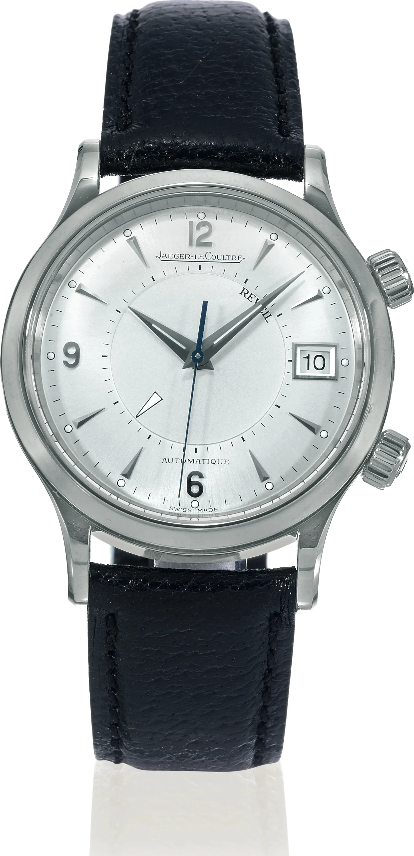 Jaeger-LeCoultre Master 141.8.97/1 38.5mm Stainless steel "Satiné" silver
