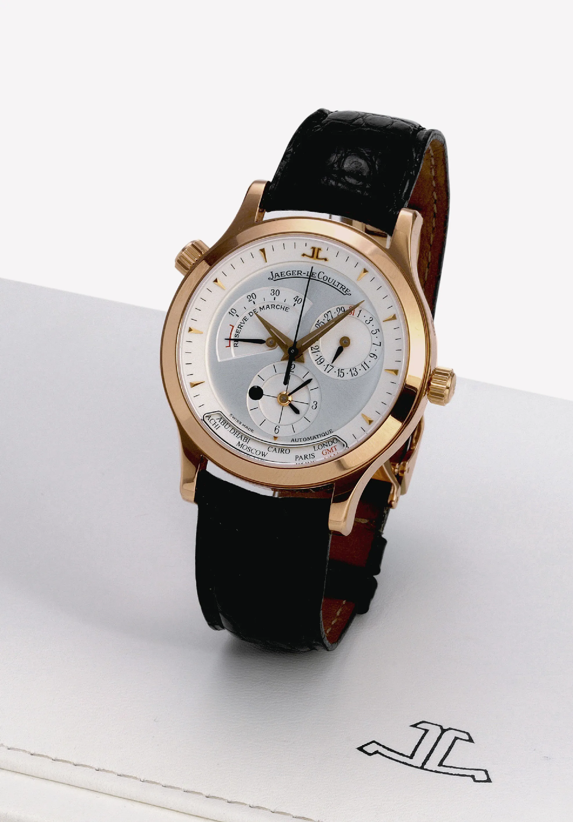 Jaeger-LeCoultre Master Control Geographic 142.2.92 38mm Rose gold Silver