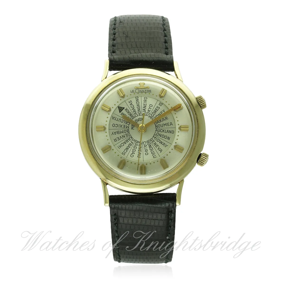 Jaeger-LeCoultre World Time 3025 35mm Yellow gold Silvered