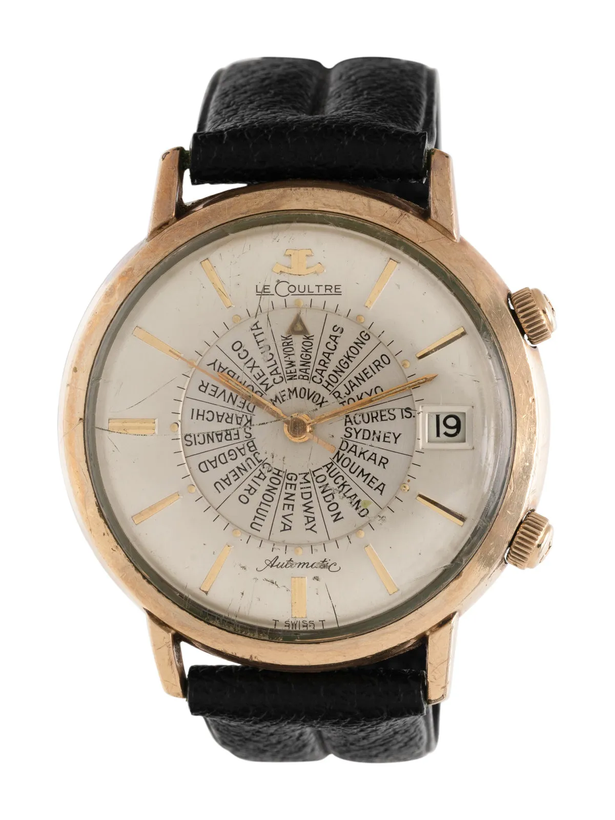 Jaeger-LeCoultre Memovox 38mm Yellow gold Silver