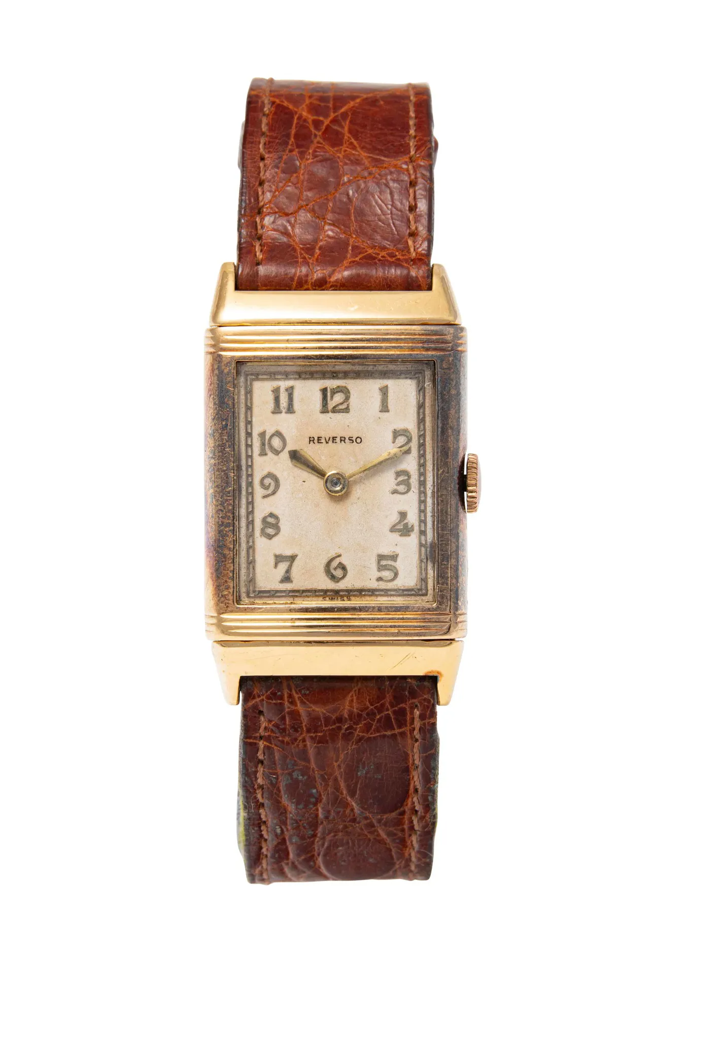 Jaeger-LeCoultre Reverso 201 22mm Yellow gold Cream