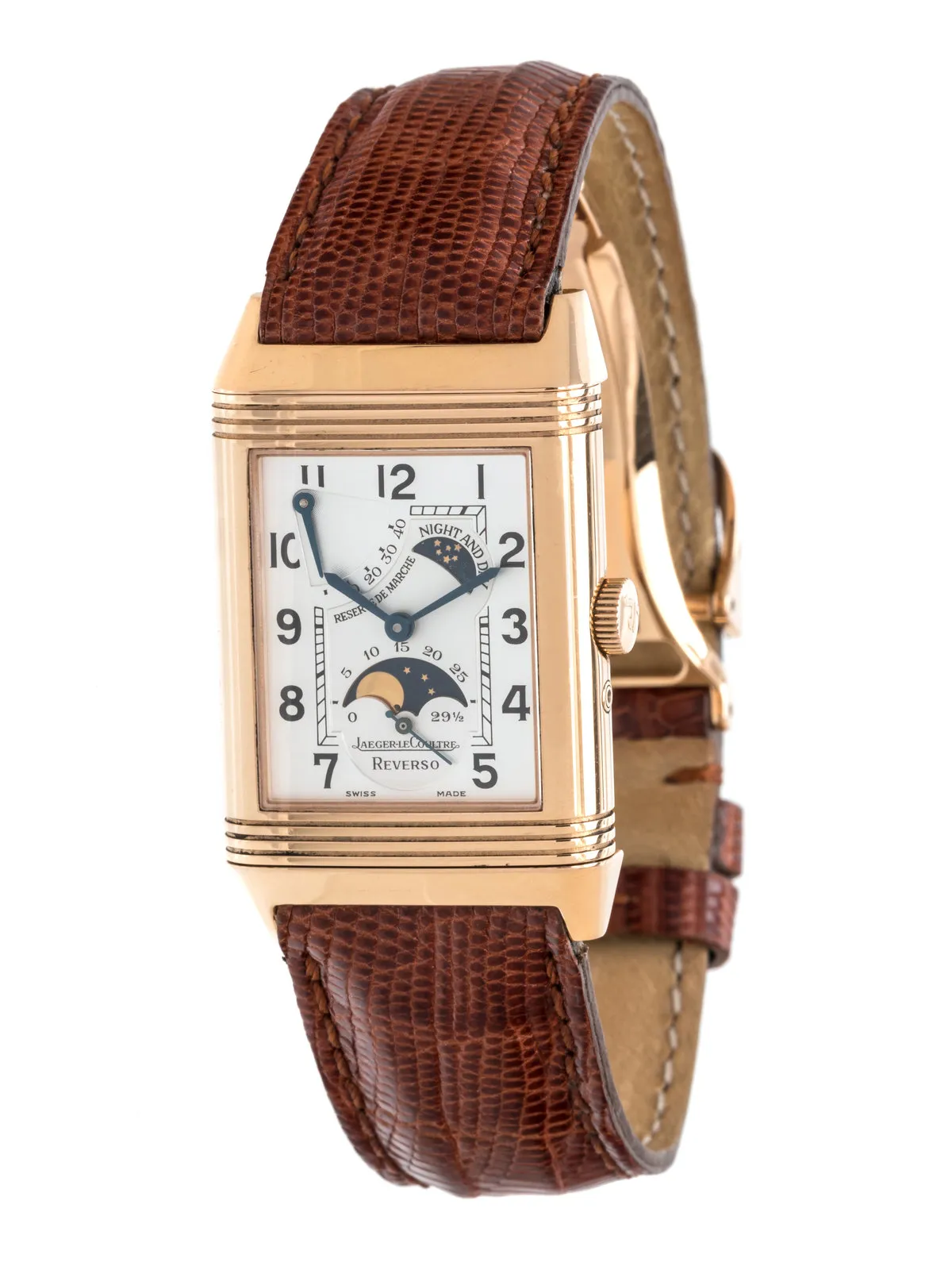 Jaeger-LeCoultre Reverso 270.2.63 43mm Rose gold Silver