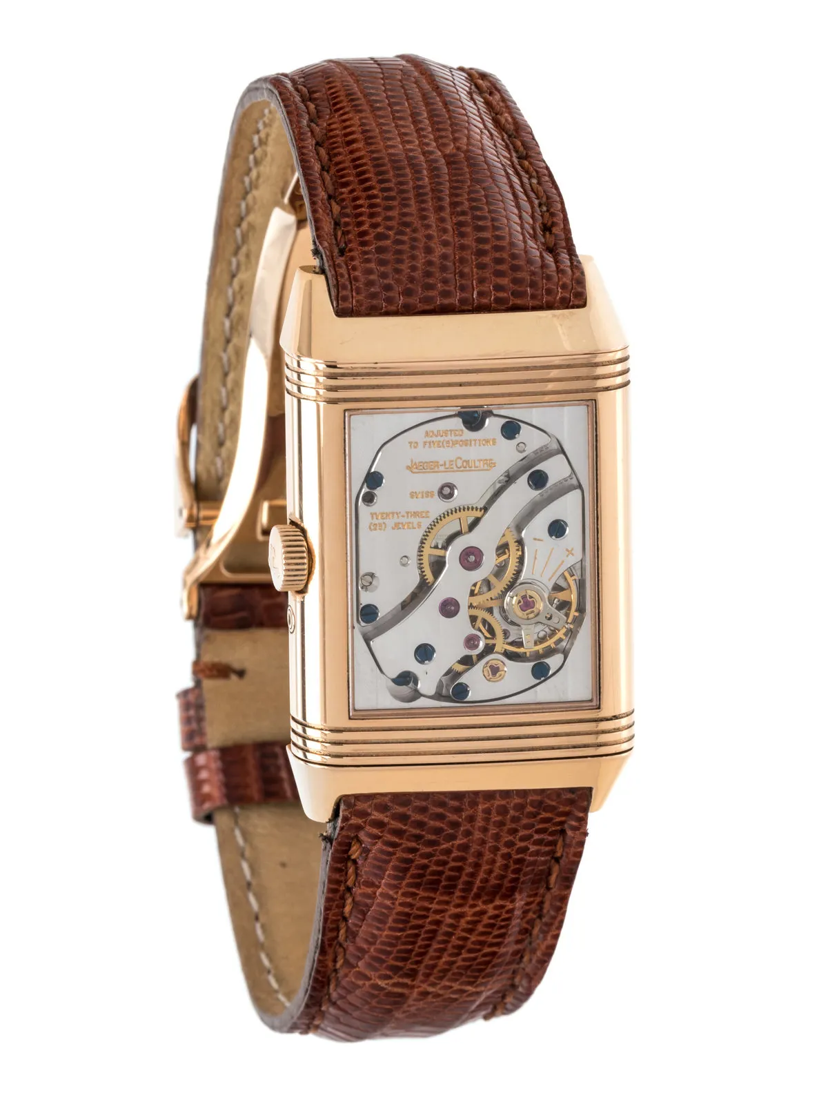 Jaeger-LeCoultre Reverso 270.2.63 43mm Rose gold Silver 1