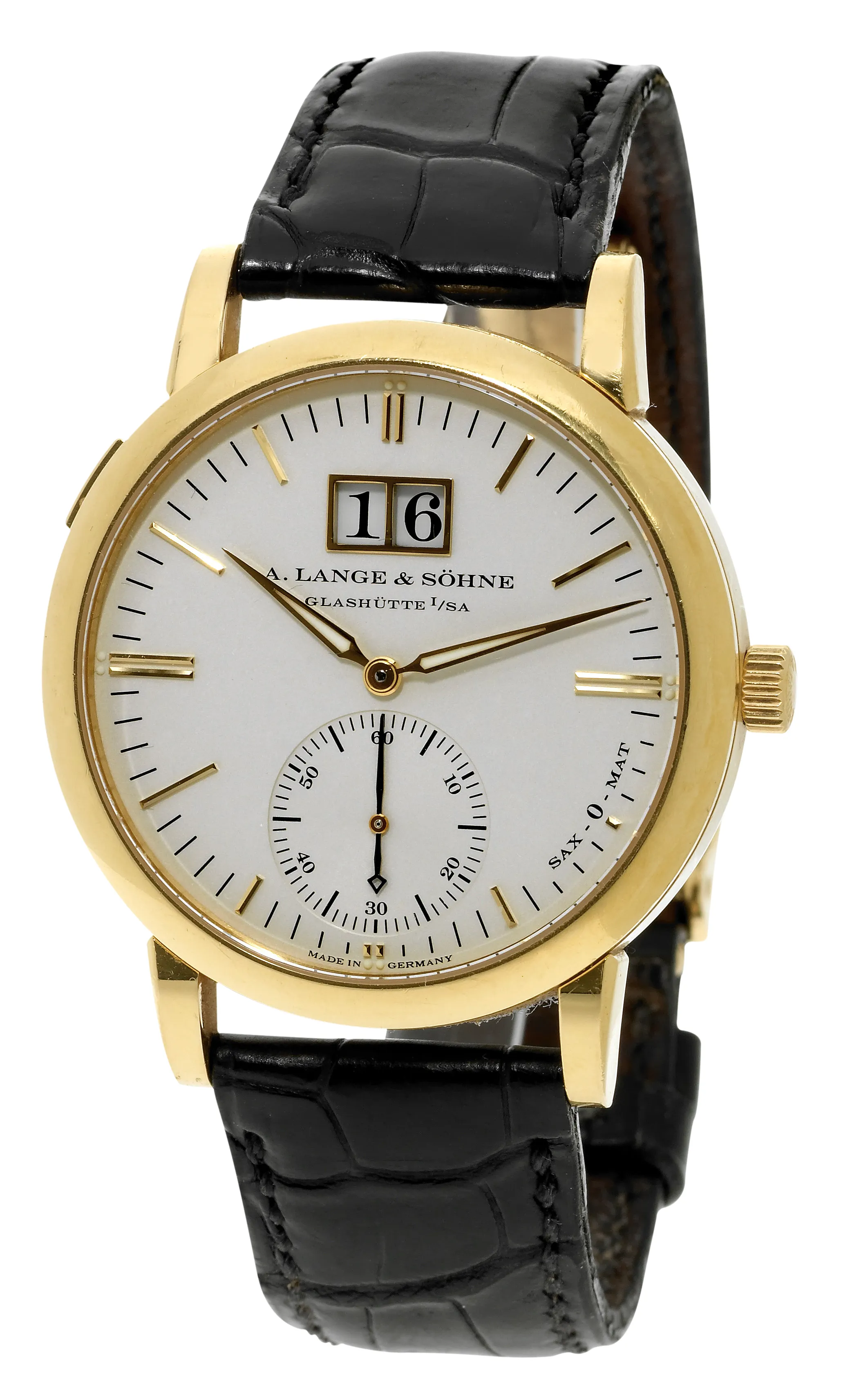 A. Lange & Söhne Langematik 308.021 37mm Yellow gold Silver