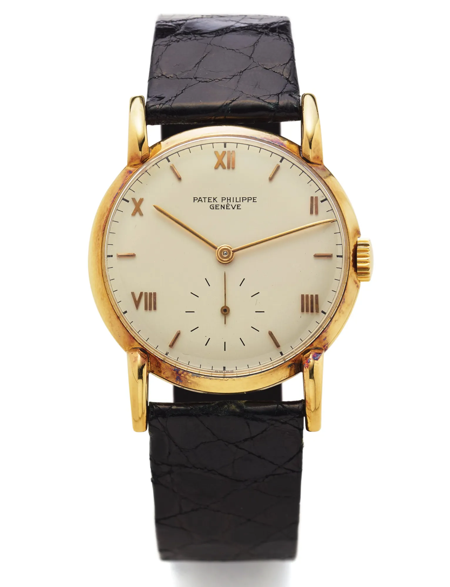 Patek Philippe Vintage 1595 35mm Yellow gold Silver