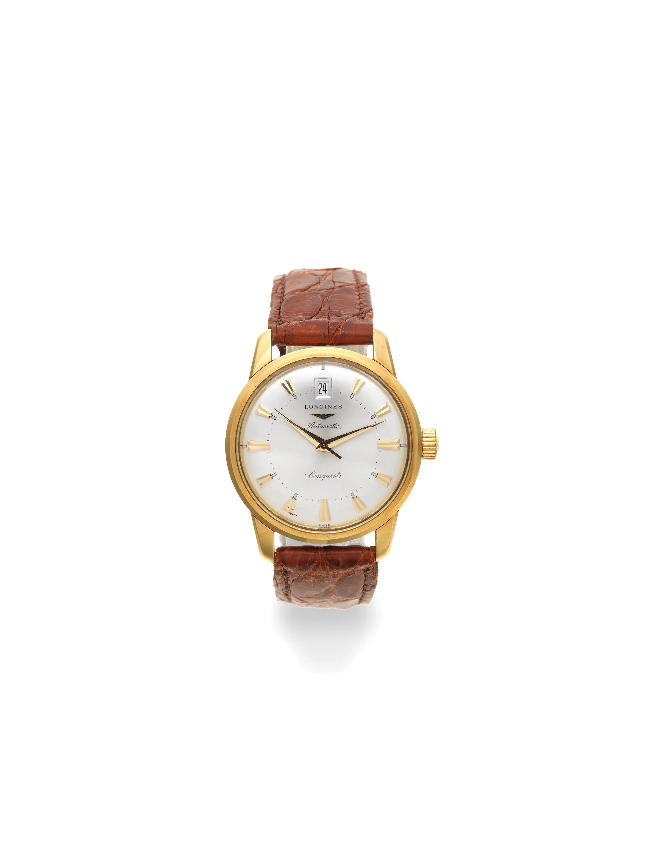 Longines Conquest L1.611.6 35mm Yellow gold Silver