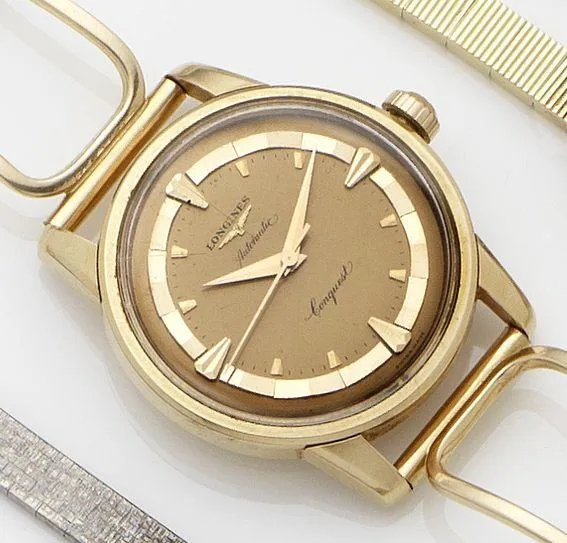 Longines Conquest 33mm Yellow gold Champagne