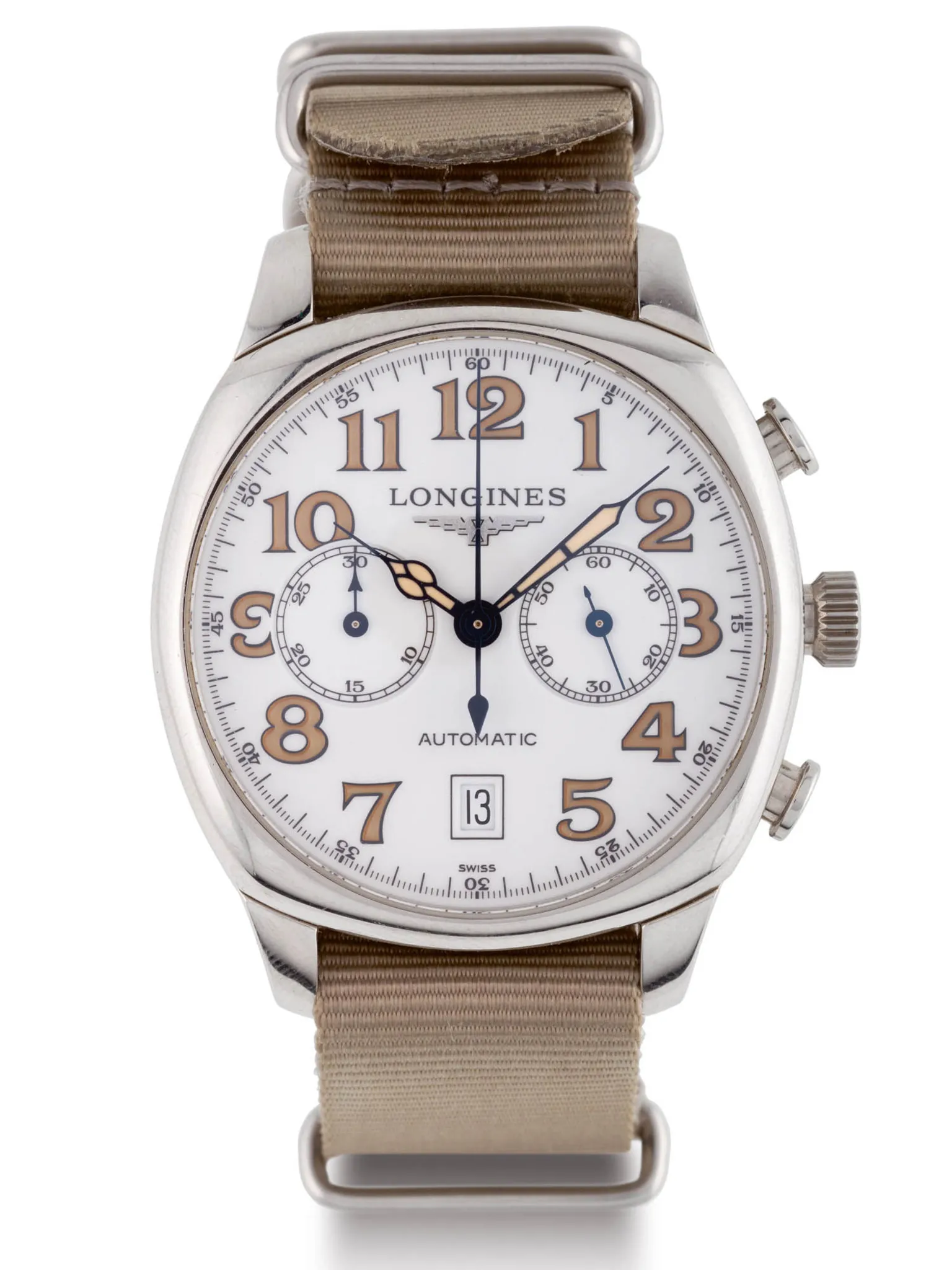 Longines Spirit L2.705.4 40mm Stainless steel White