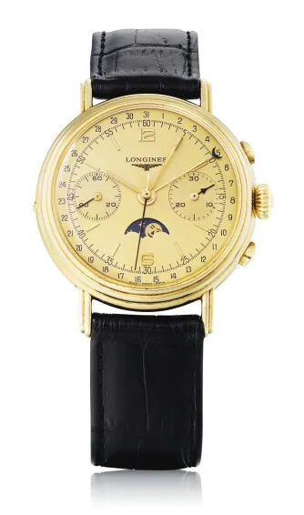 Longines 6574 37mm Yellow gold Gilt dial