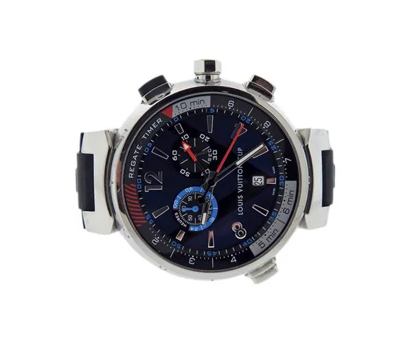 Louis Vuitton Tambour Regatta Q102D 44mm Stainless steel Navy blue