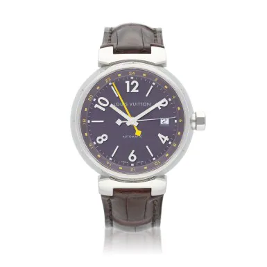 Louis Vuitton Tambour Q1131 40mm Stainless steel Brown