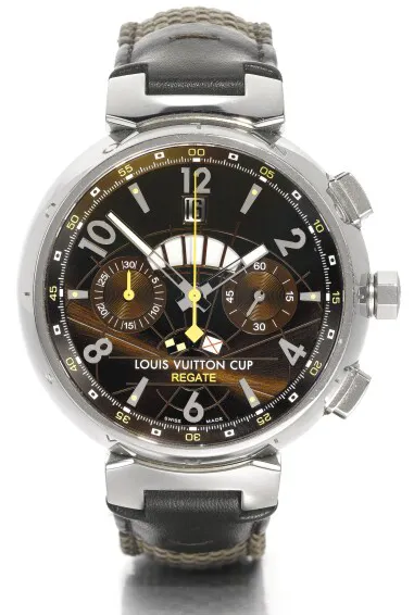 Louis Vuitton Q1021 44mm Stainless steel Brown