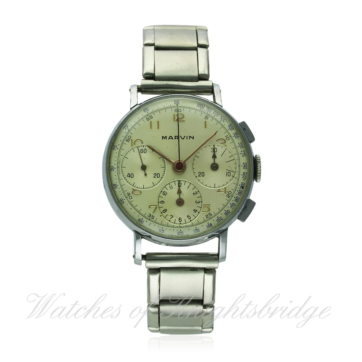 Marvin Chronograph 34mm Stainless steel Silvered