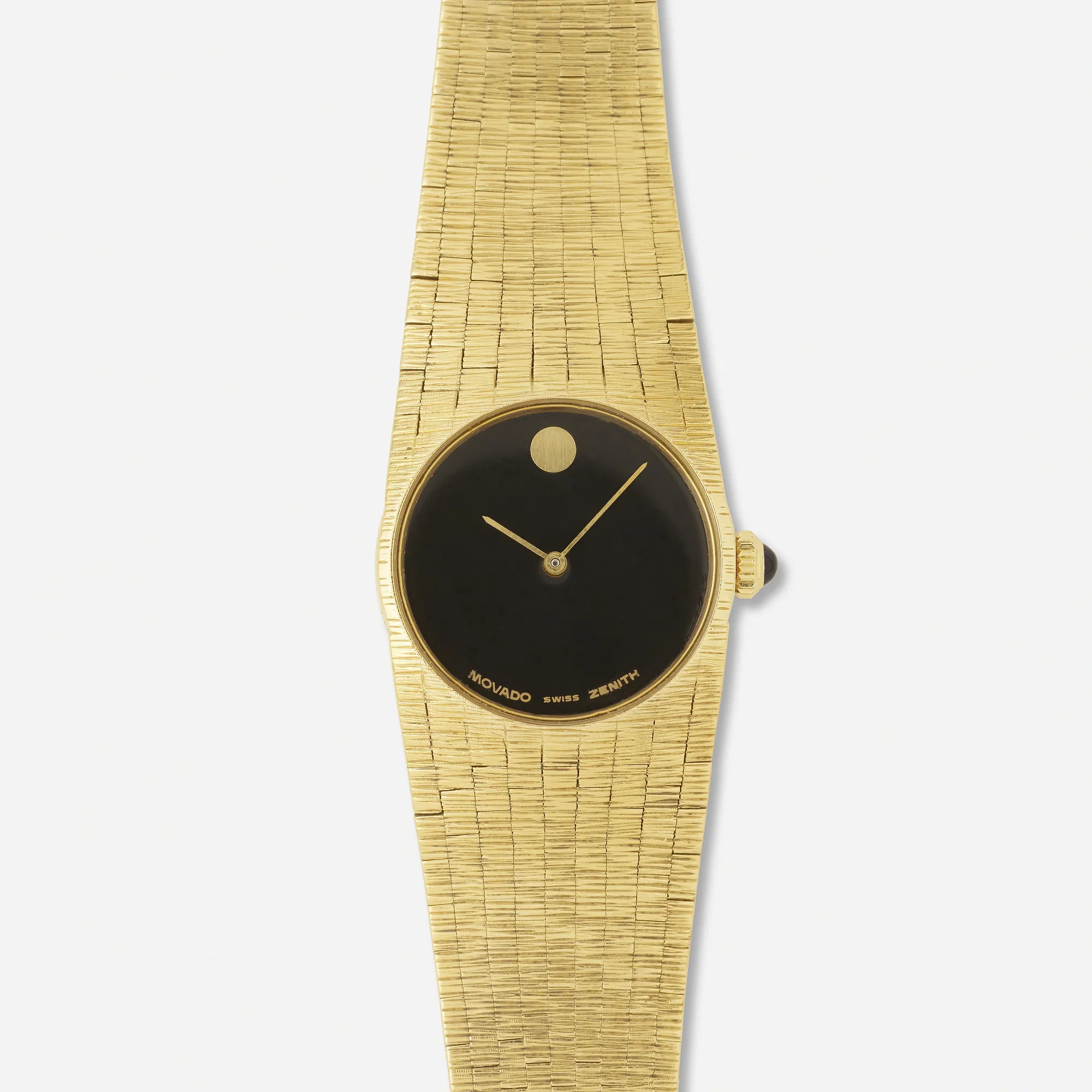 Movado Museum 24mm Yellow gold Black