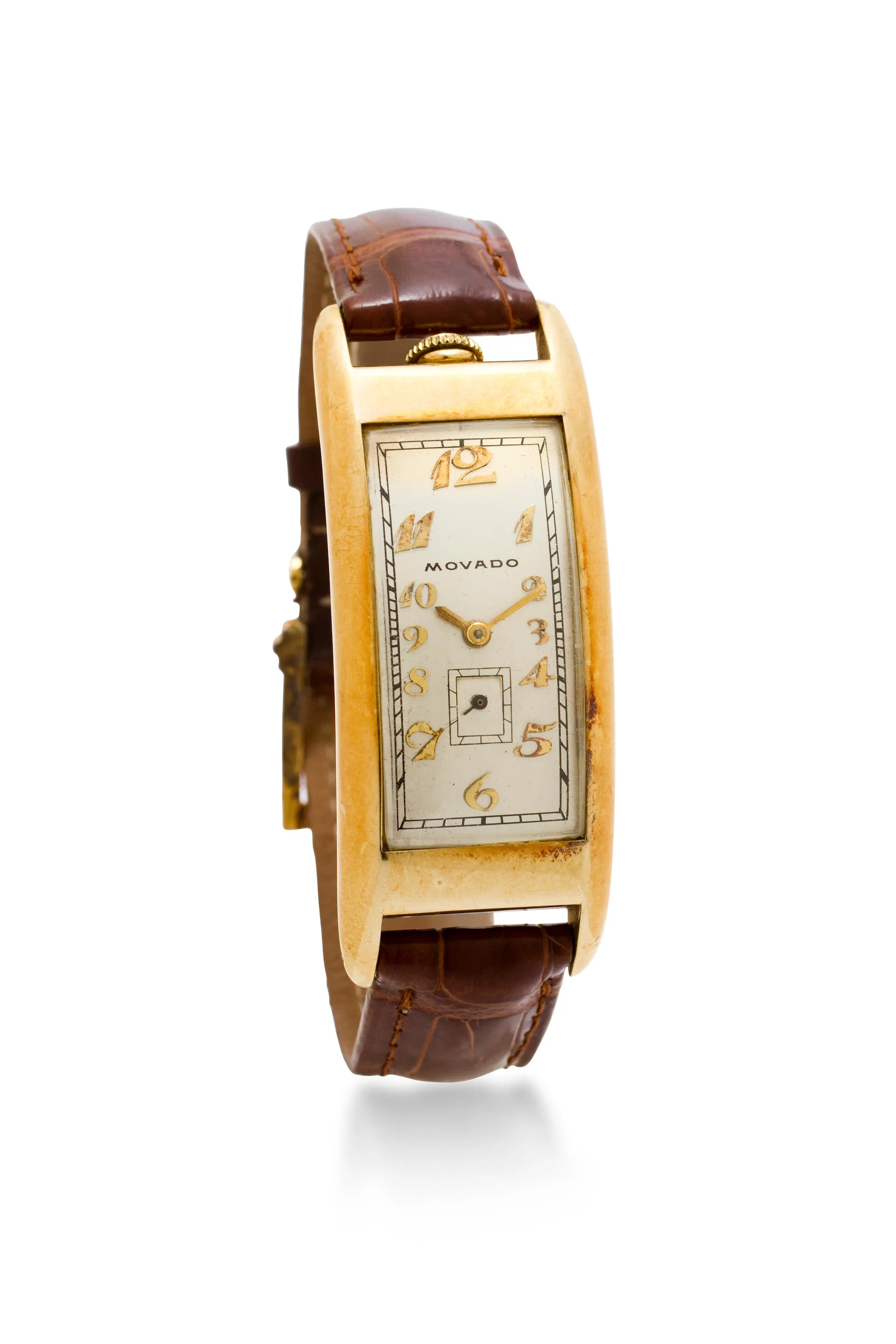 Movado Polyplan 44009 22mm Yellow gold Silver