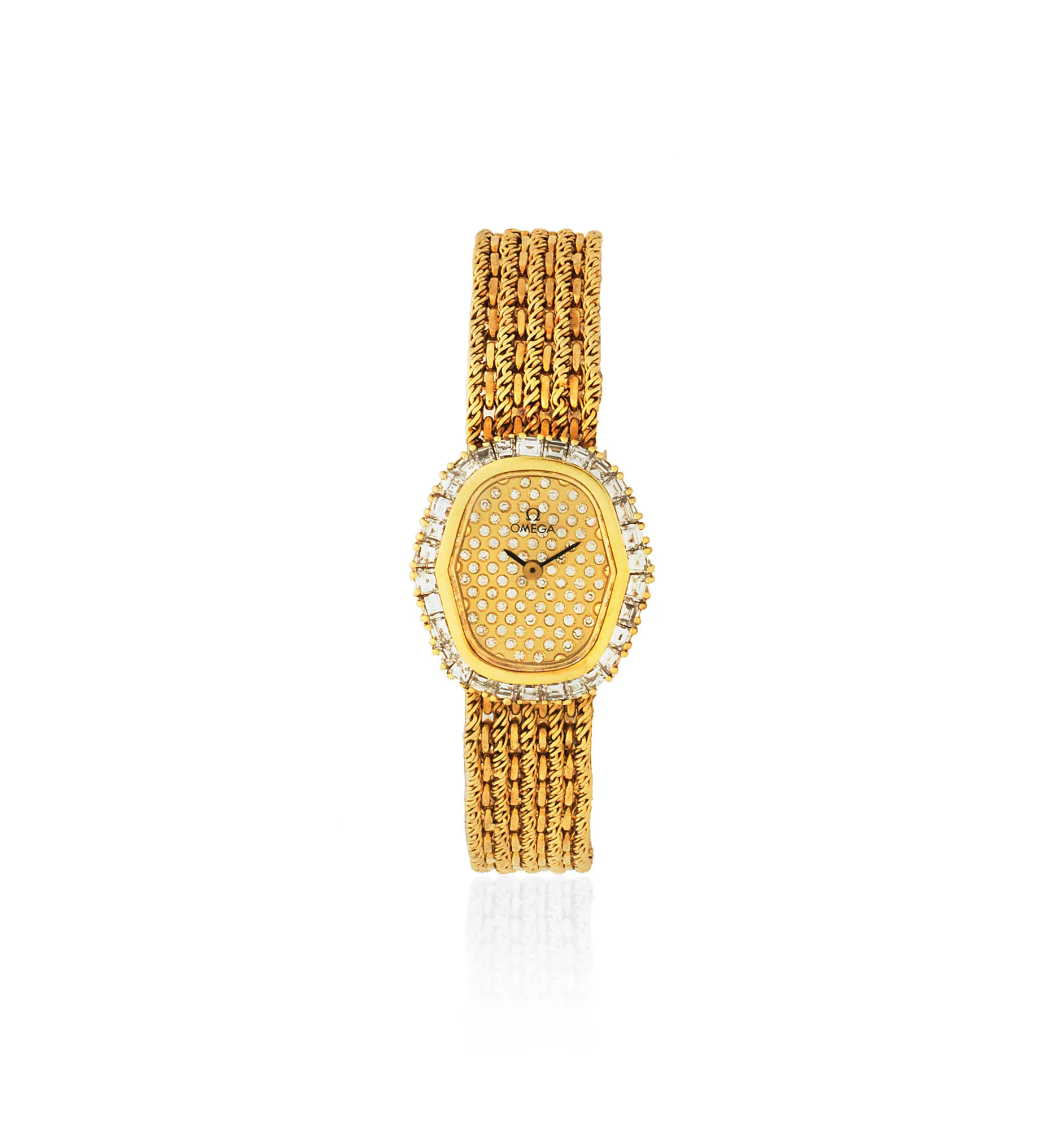 Omega 1450 22mm Yellow gold Champagne