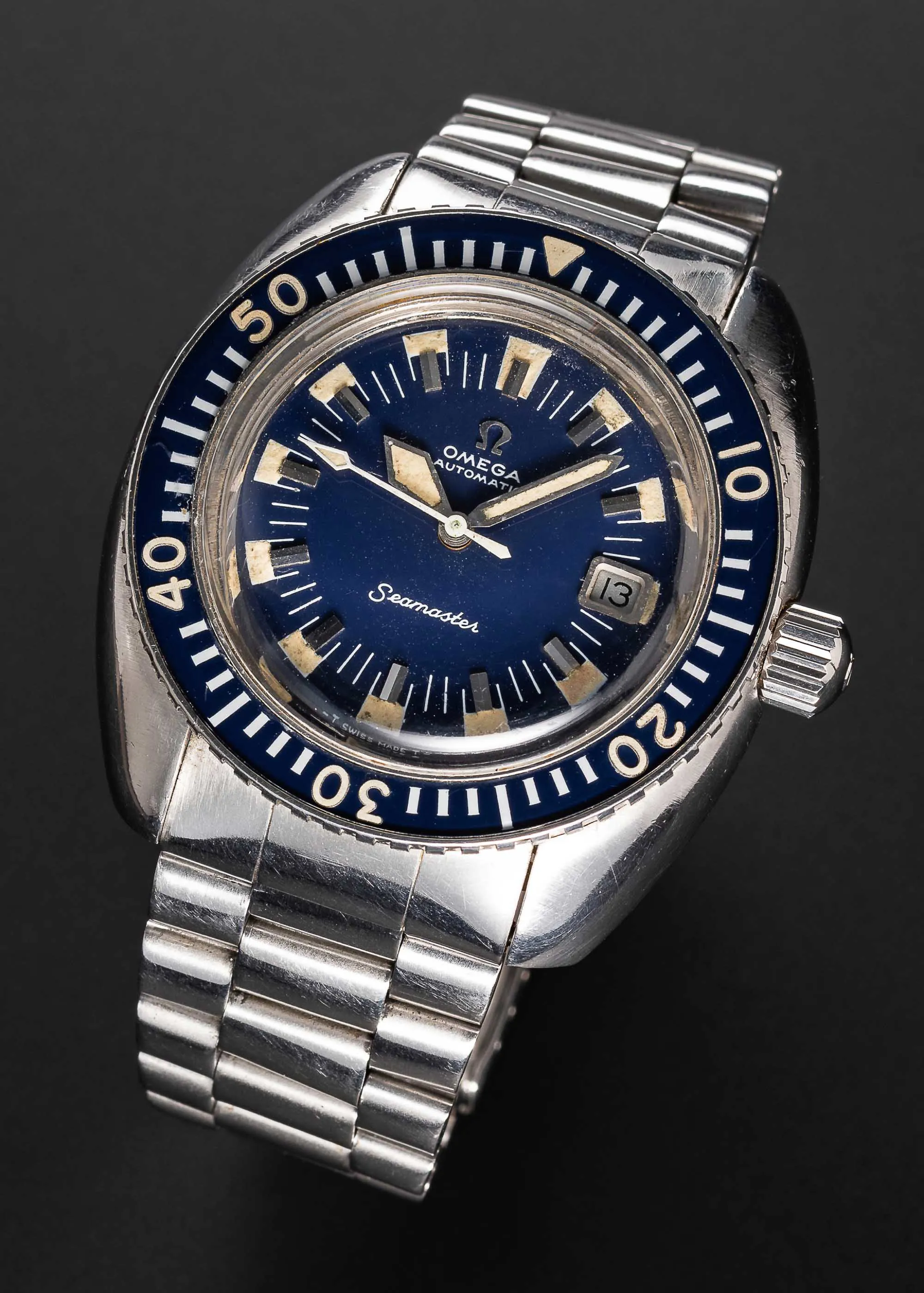 Omega "DEEP BLUE" 166.073 42mm Stainless steel Blue