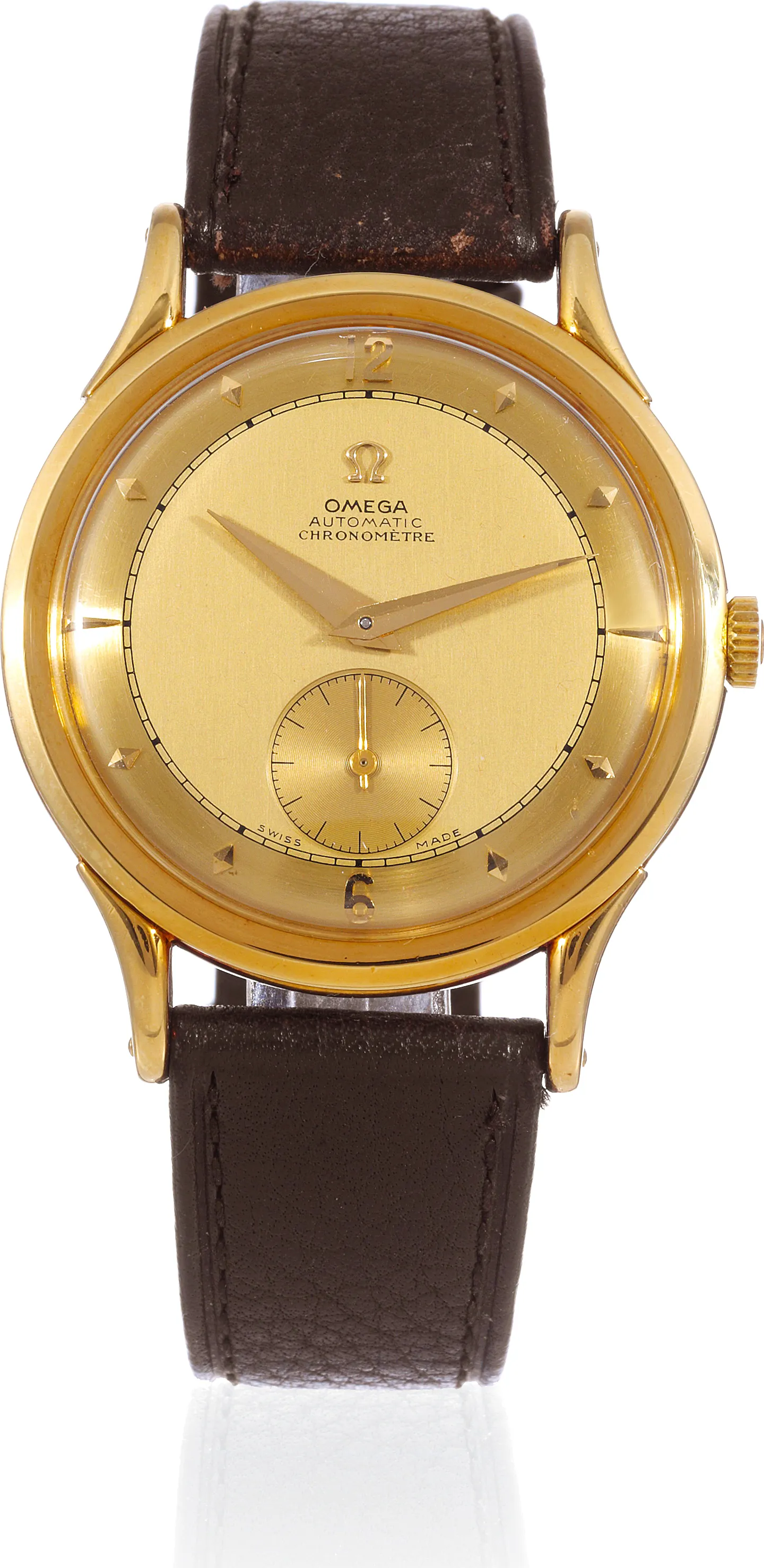 Omega 2500 35mm Yellow gold Champagne