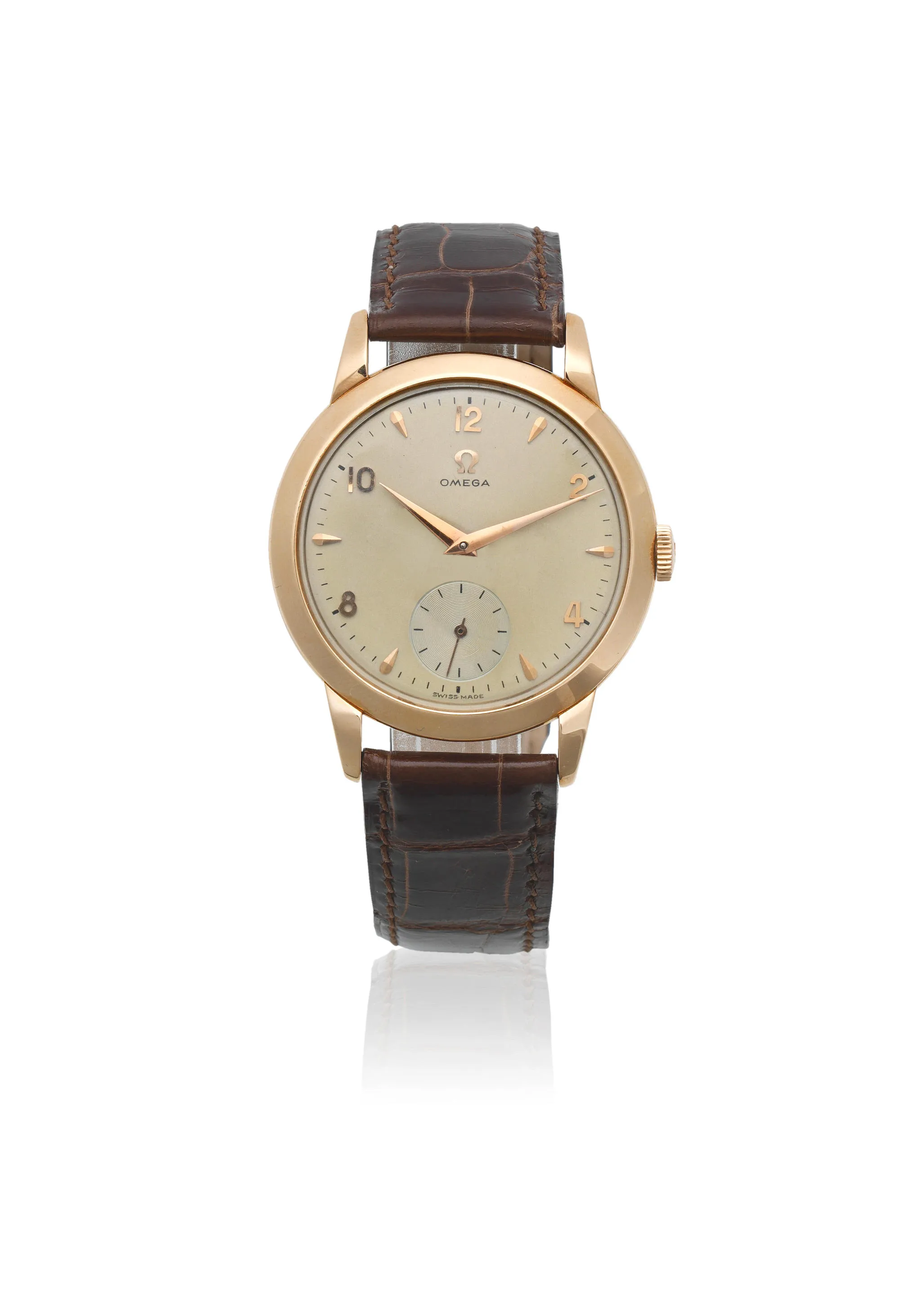 Omega 2684 36mm Yellow gold Silver