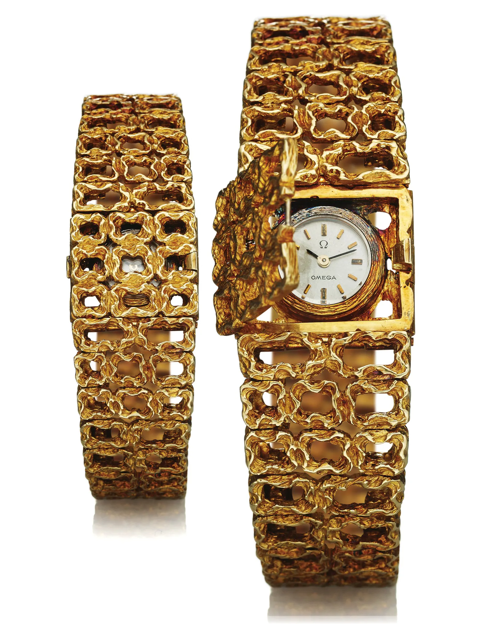 Omega 7148 20mm Yellow gold Enamel