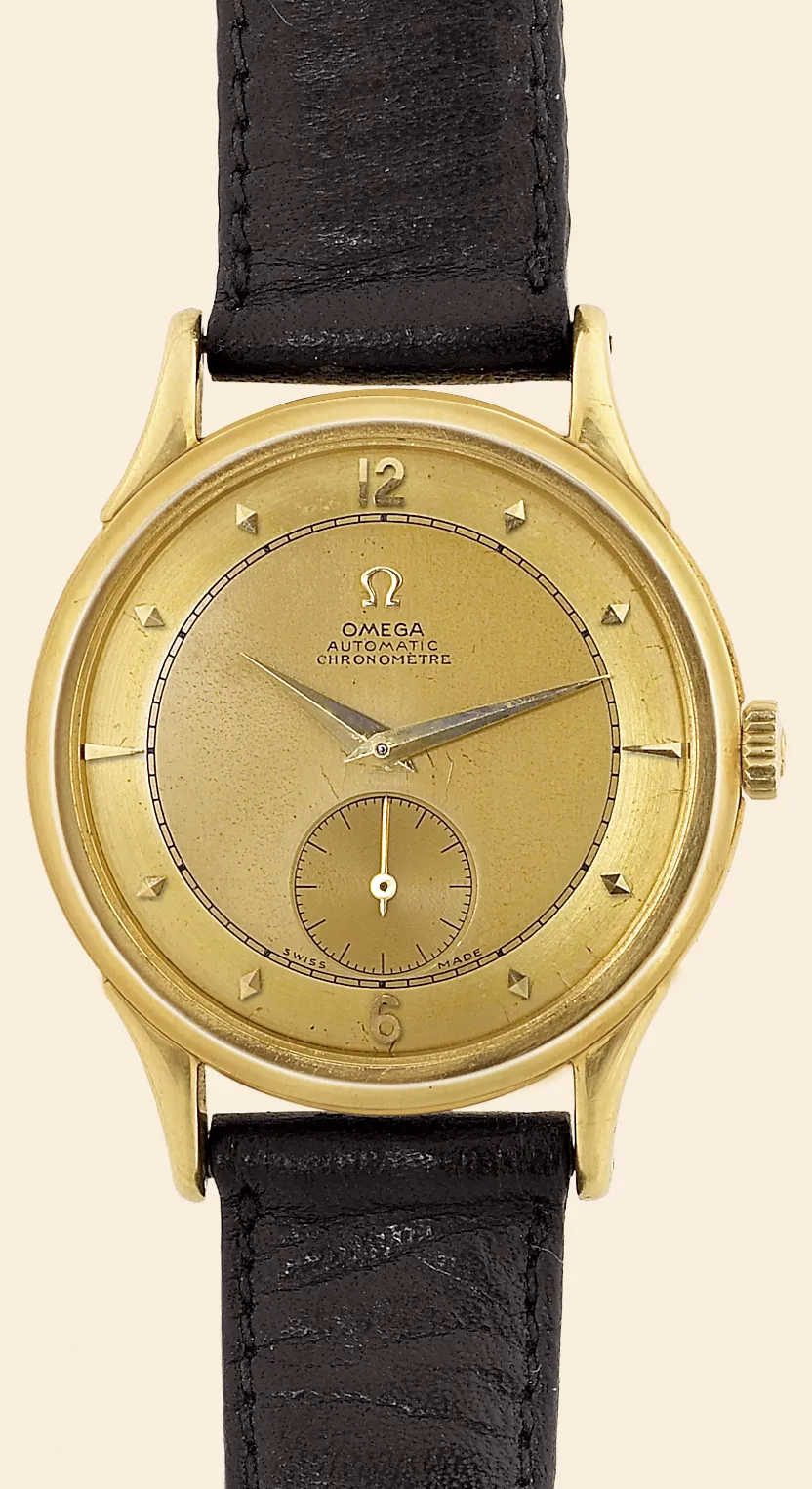 Omega Chronomètre 2500 35mm Yellow gold Champagne