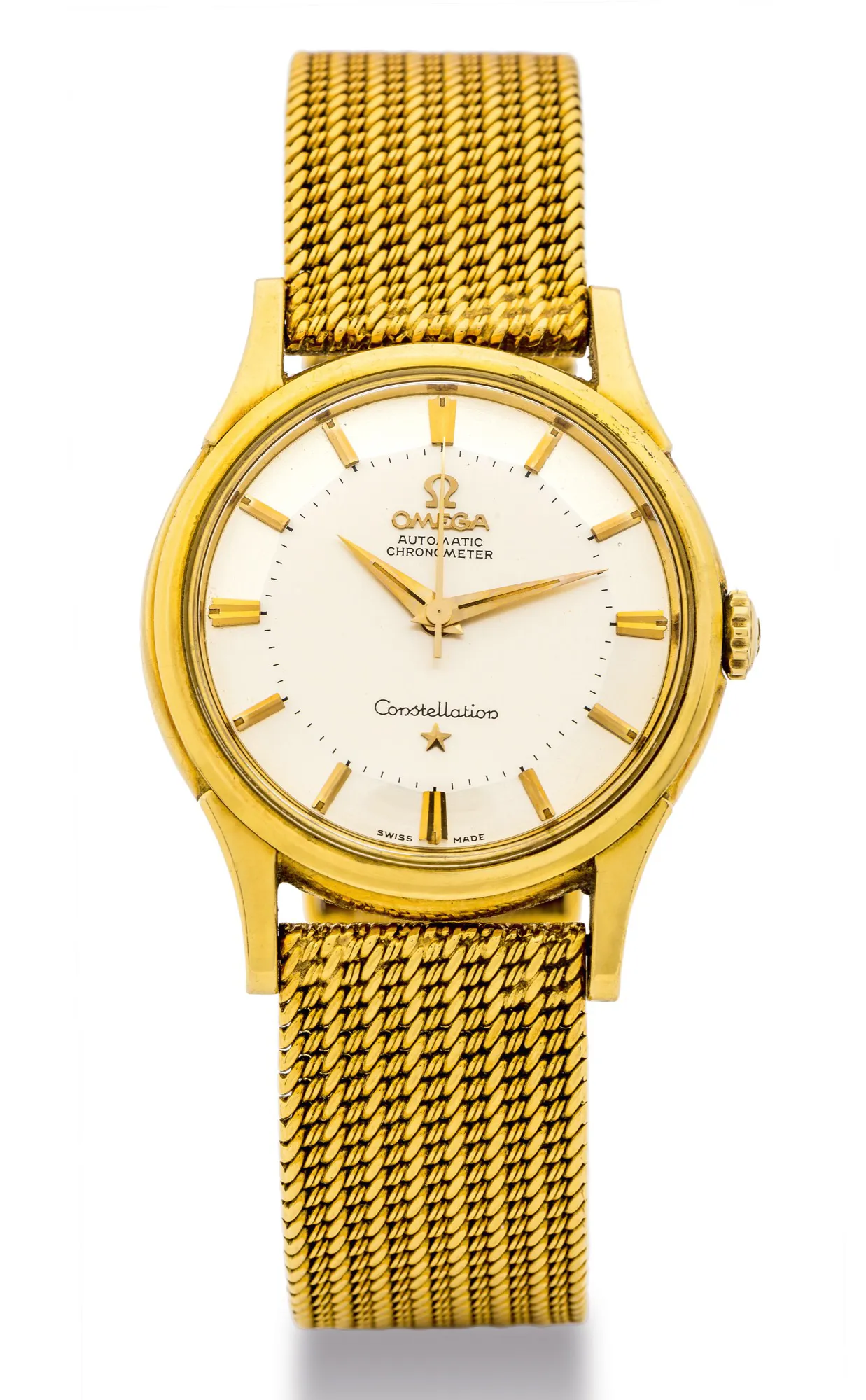 Omega Constellation 14381/2 34mm Yellow gold White