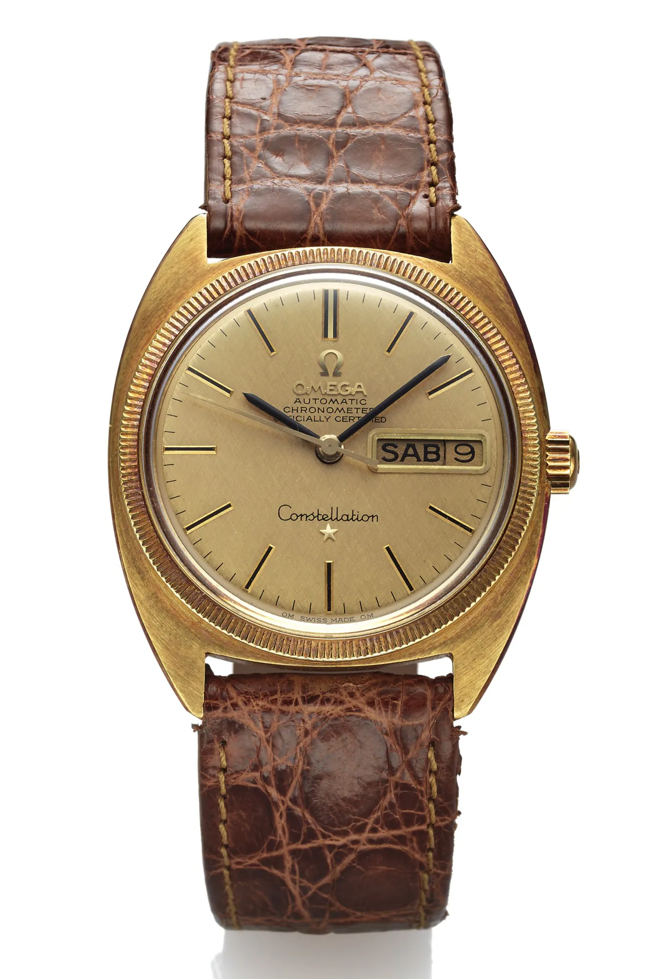 Omega Constellation 168.029 34mm Yellow gold Champagne