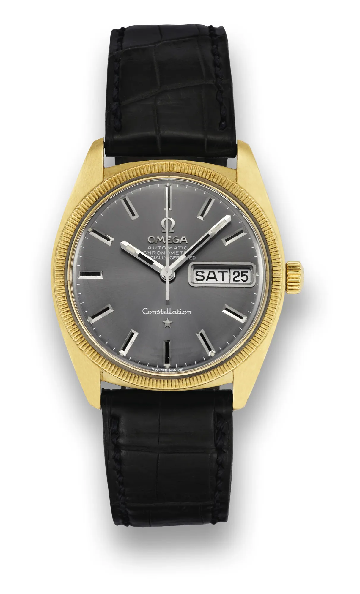 Omega Constellation 168.029 34mm Yellow gold Gray