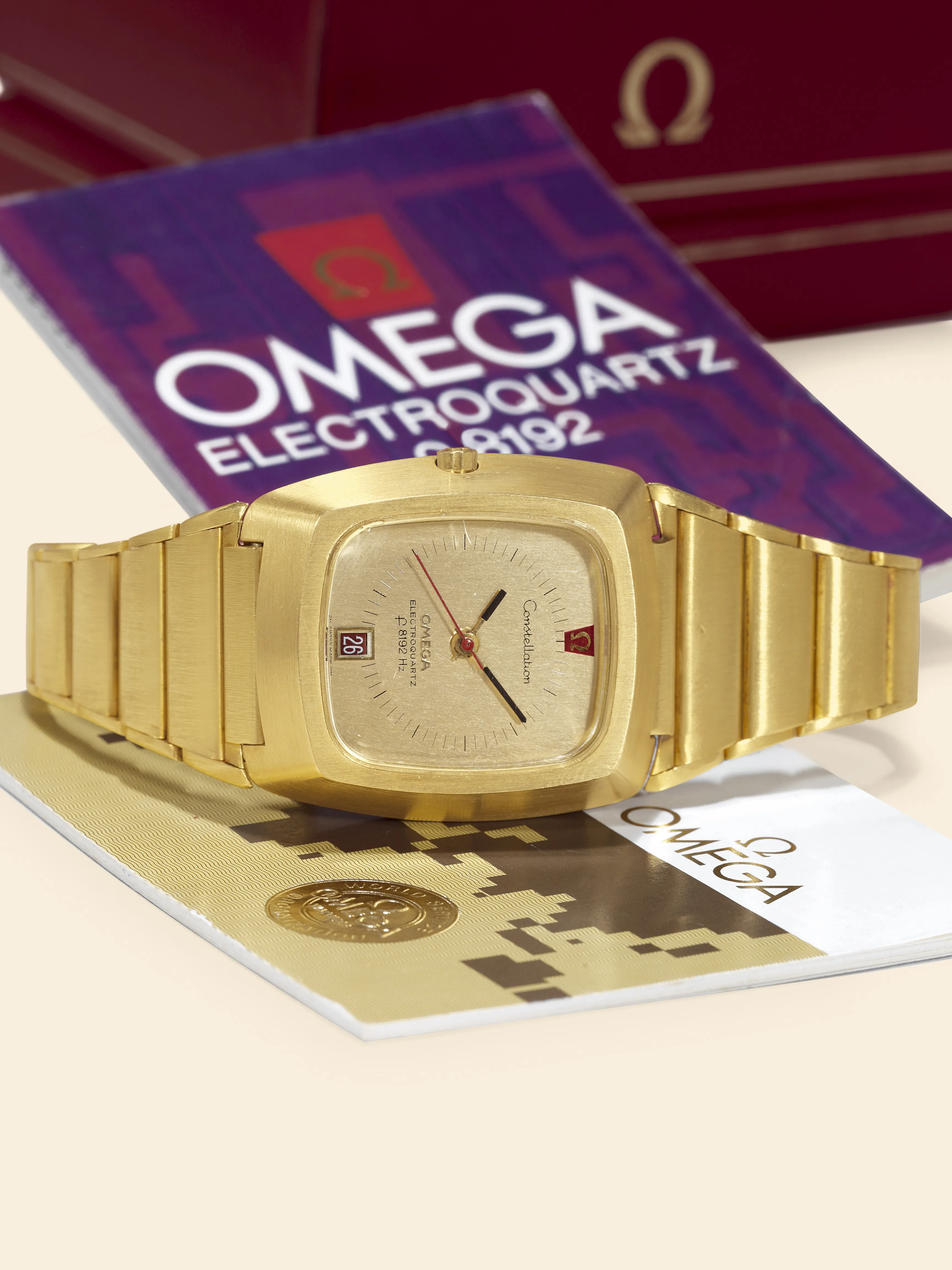 Omega Constellation 196.005 37mm Yellow gold Champagne