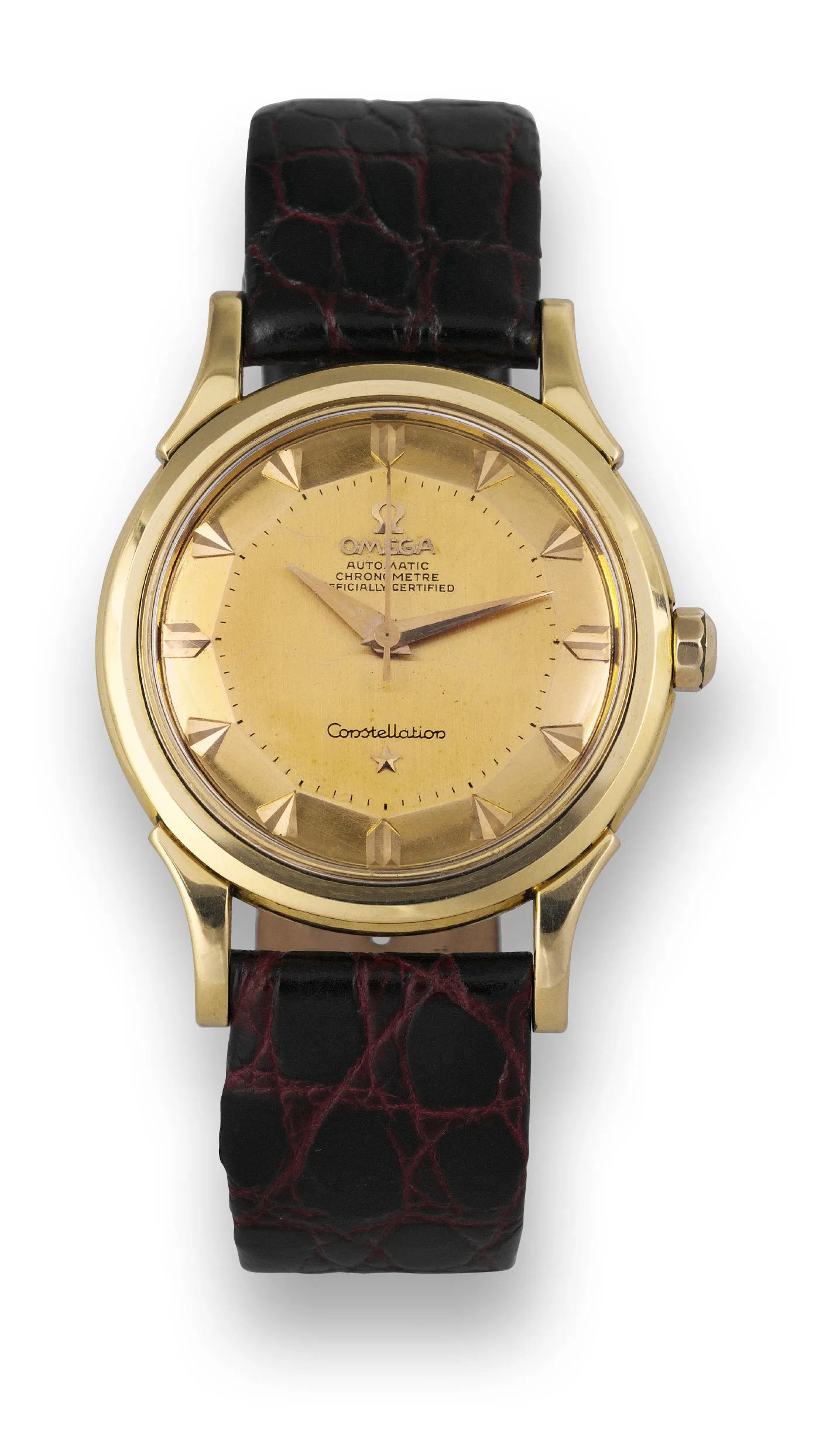 Omega Constellation 2852/2853 SC 35mm Yellow gold Champagne