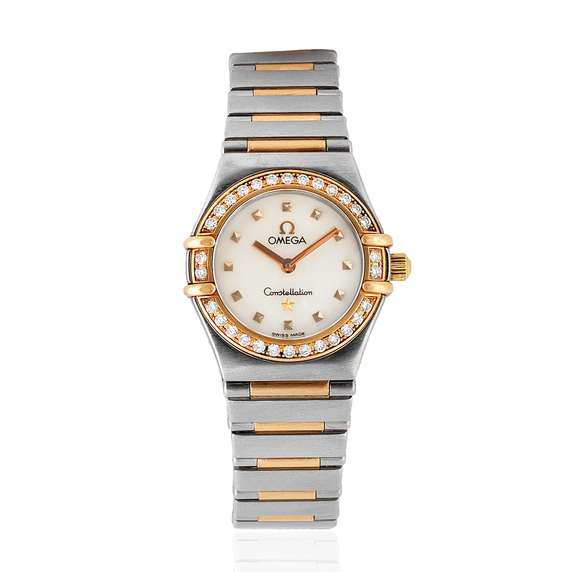 Omega Constellation 895.1243 23mm Yellow gold and Stainless steel Mother-of-pearl