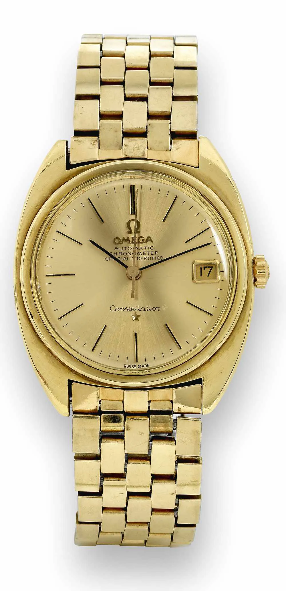 Omega Constellation CD 168.017 36mm Yellow gold and Stainless steel Champagne