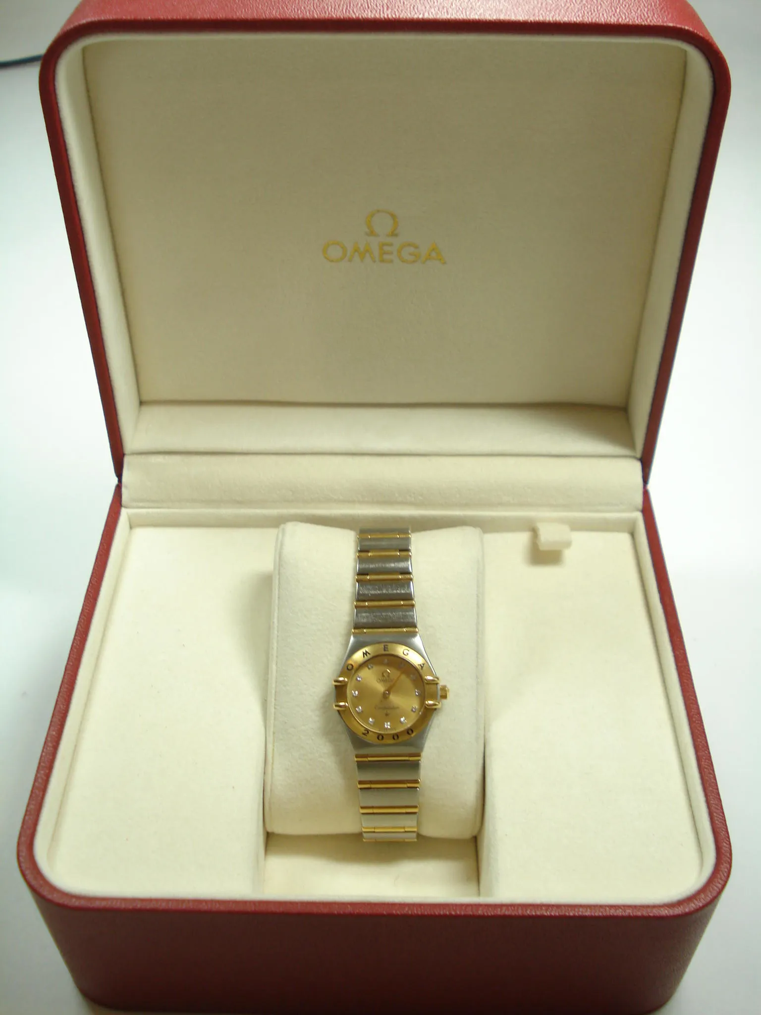 Omega Constellation 22.5mm Yellow gold and Stainless steel Champagne