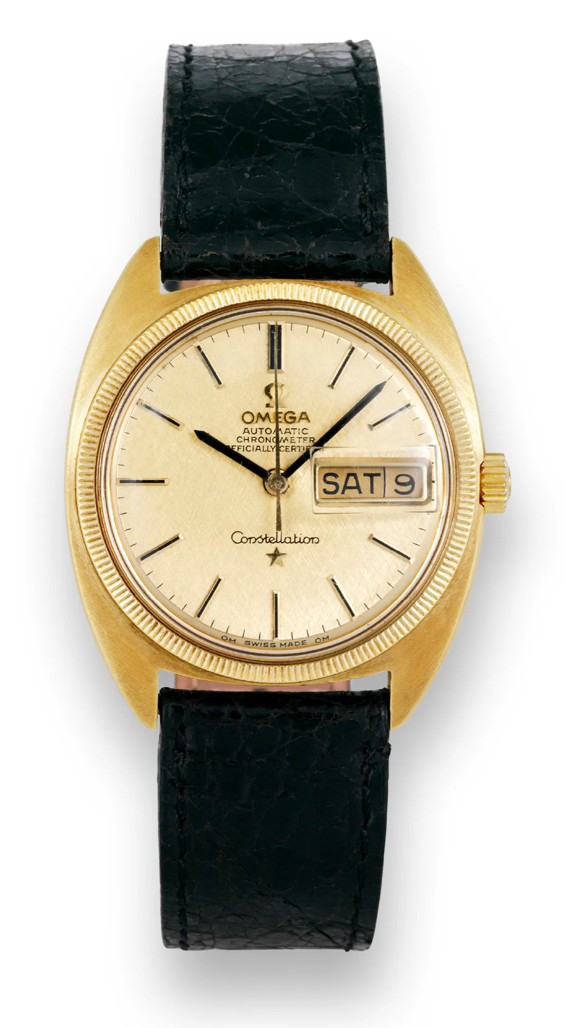 Omega Constellation 34.5mm Yellow gold Champagne