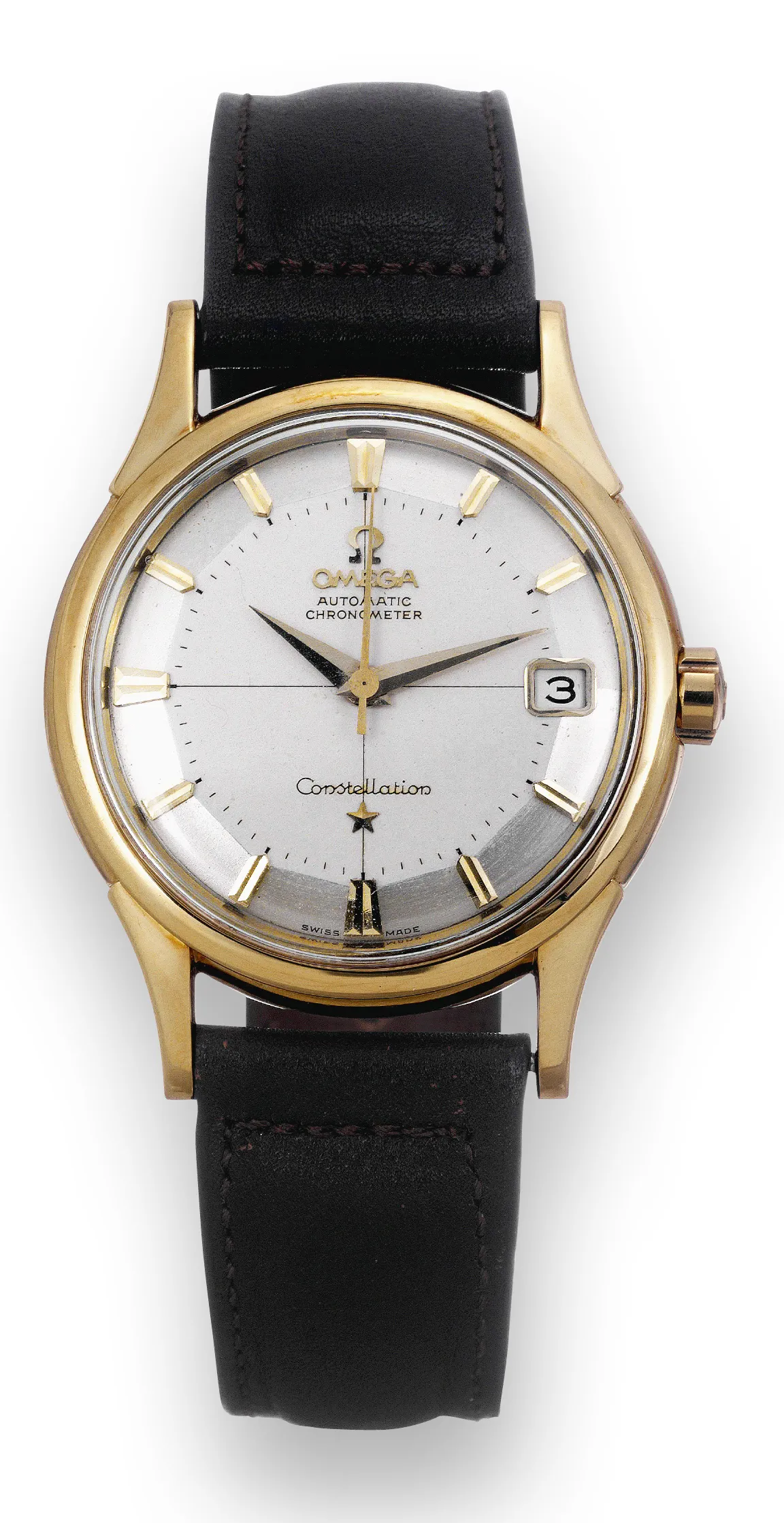 Omega Constellation 14393/4 34mm Yellow gold Silver