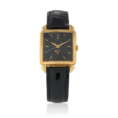 Omega Cosmic 3944 32.5mm Yellow gold Black