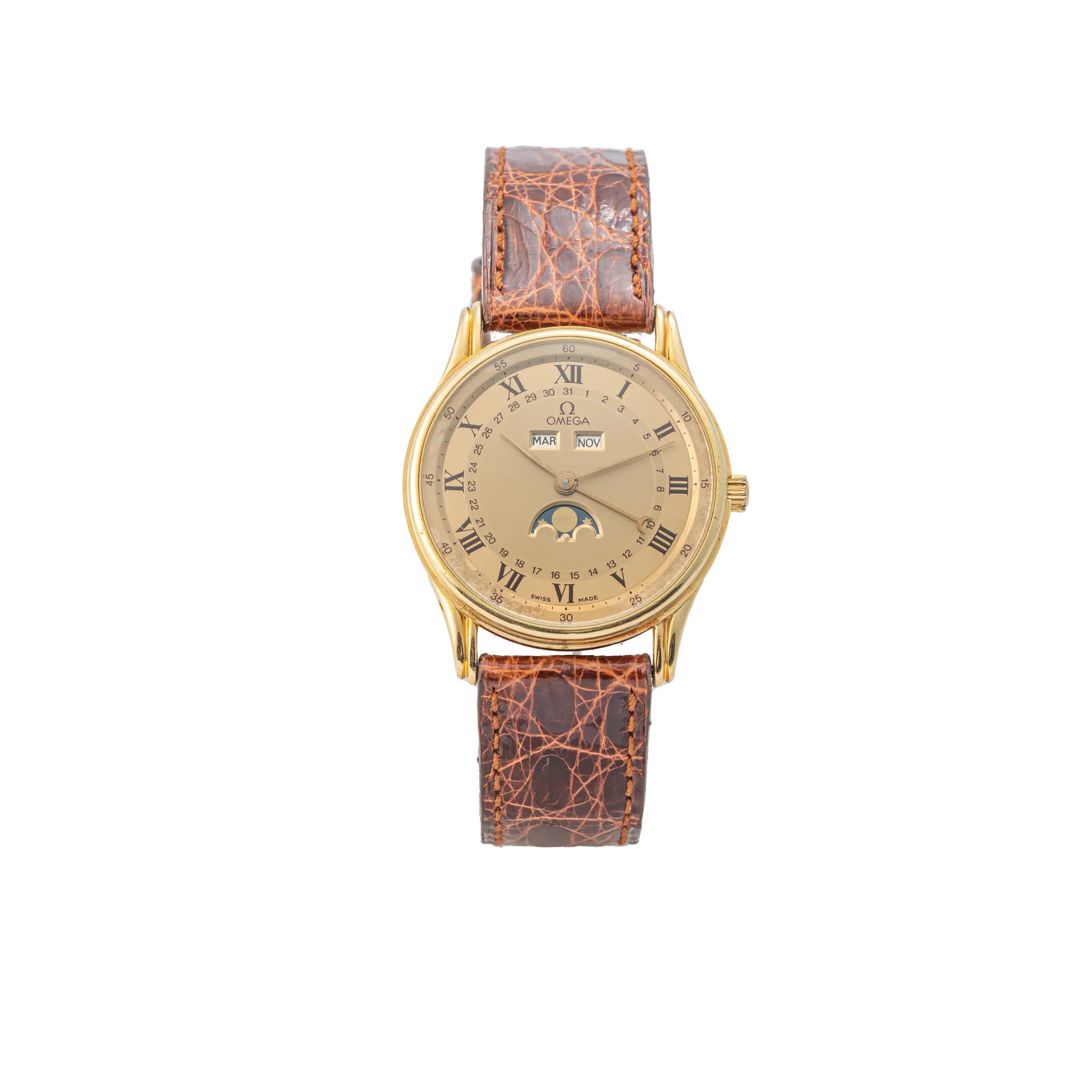 Omega De Ville 156.003 34mm Yellow gold Champagne