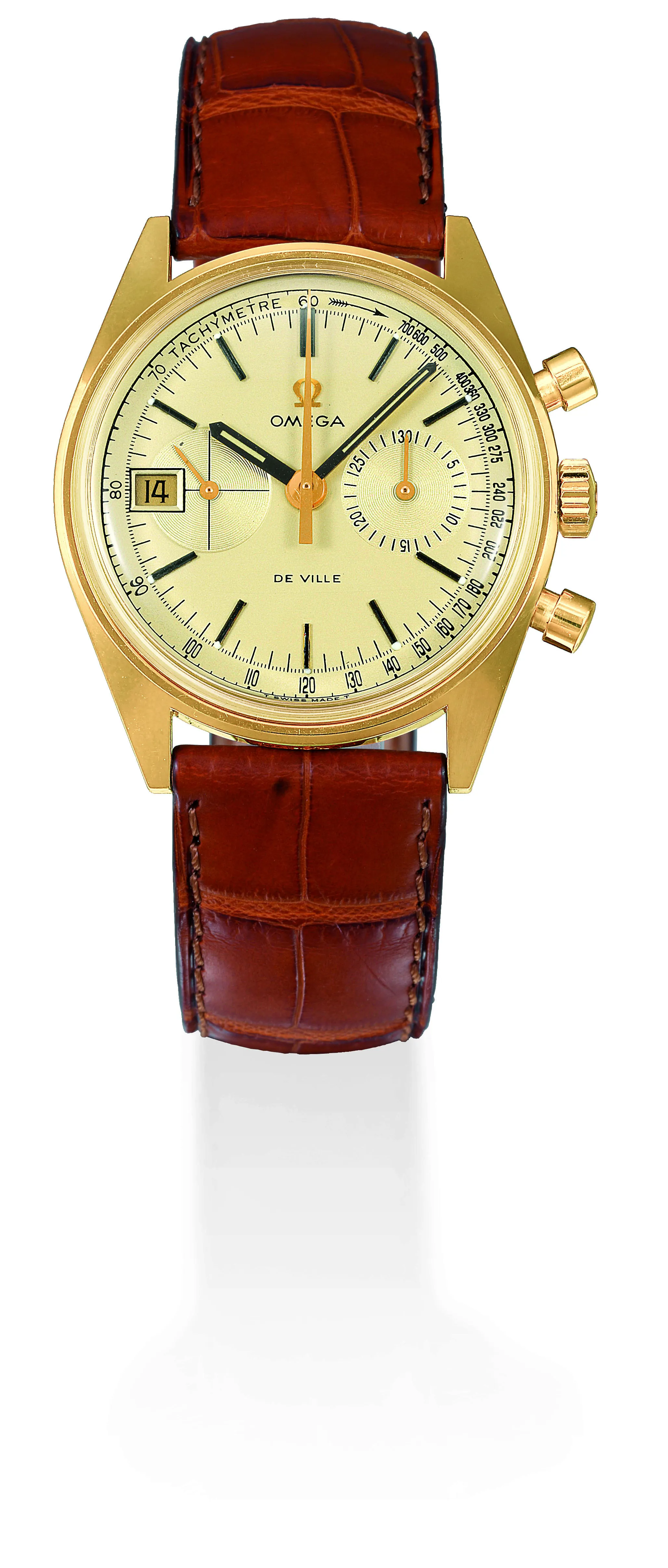 Omega De Ville 35mm Yellow gold Champagne