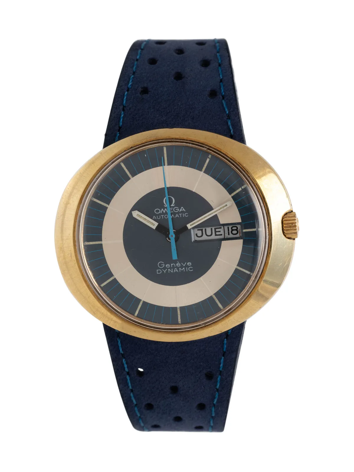 Omega Dynamic 36mm Yellow gold and stainless steel blue grey