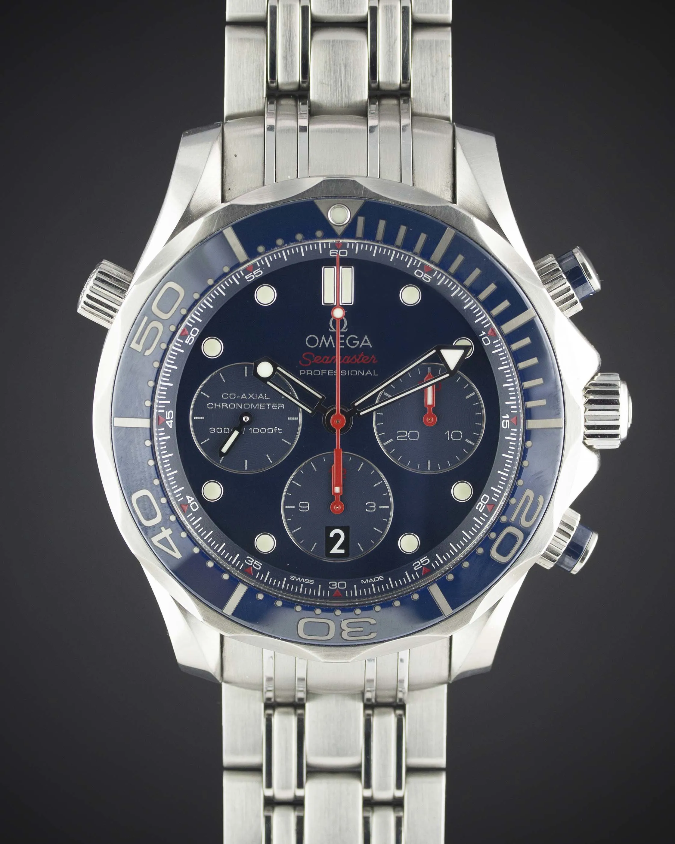 Omega Seamaster Diver 300M 212.30.44.50.03.001 44mm Stainless steel Blue