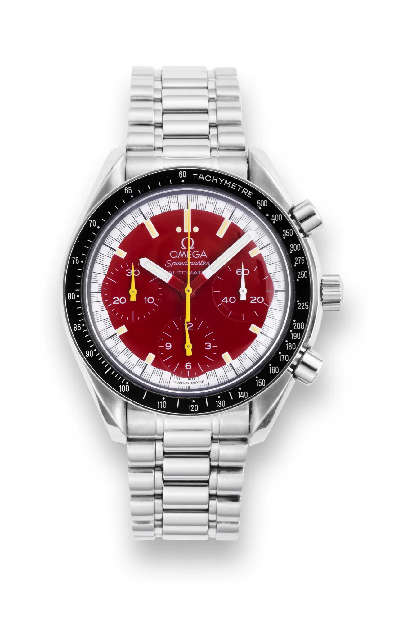 Omega Speedmaster Reduced 3810.61 39mm Stainless steel Red