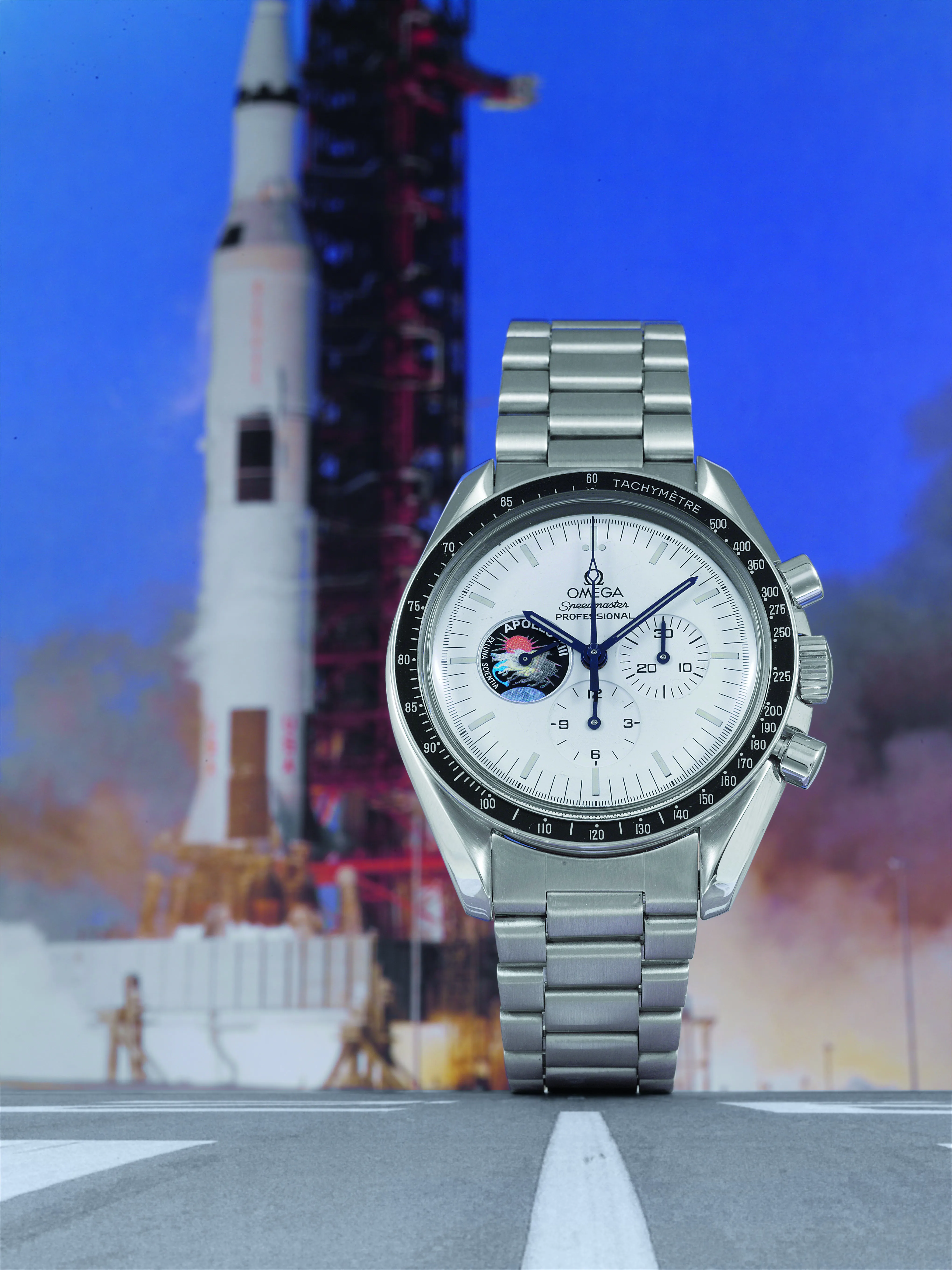 Omega Speedmaster Professional Moonwatch Moonphase ST345.0022 42mm Stainless steel White