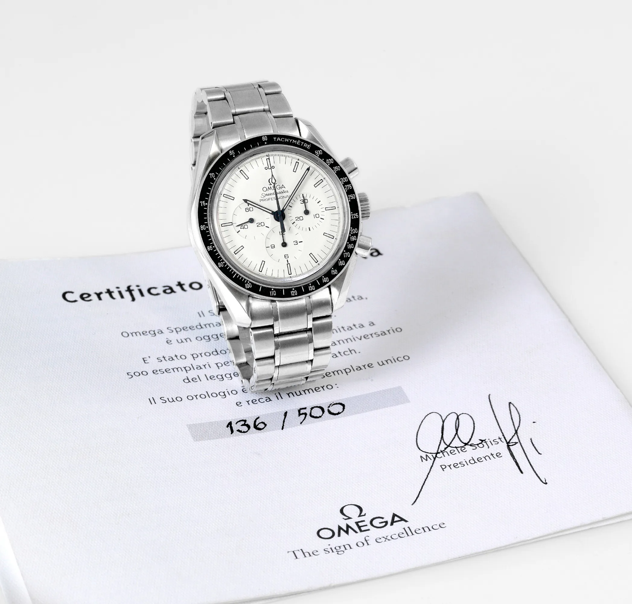 Omega Speedmaster ST 42mm Stainless steel White