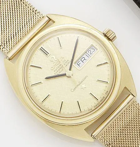 Omega 32mm Yellow gold Champagne