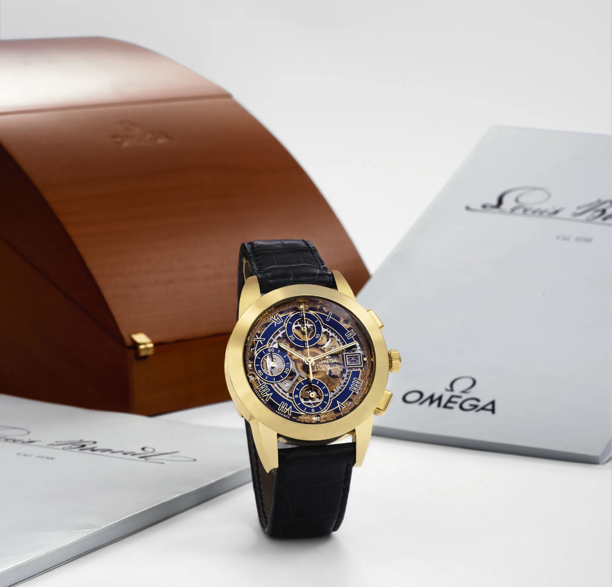 Omega BA 175.0501 38mm Yellow gold Skeletonized